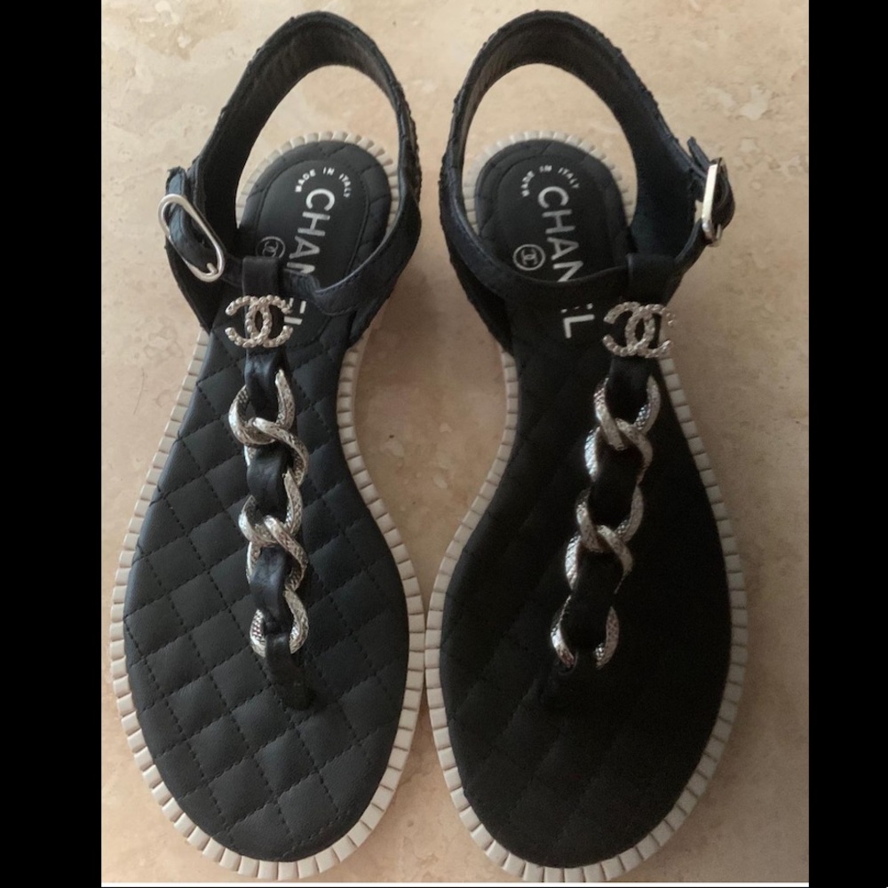 Chanel thong sandles